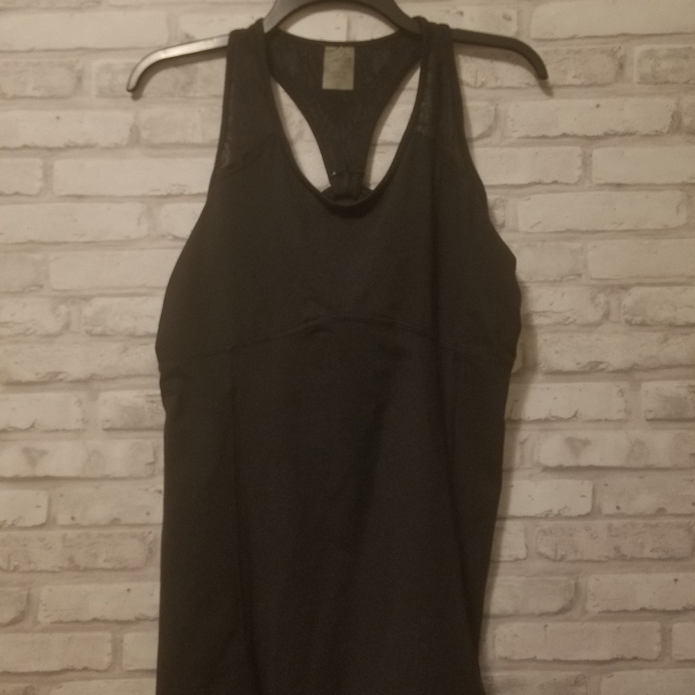 Calia | Black Ruched Racerback Tank Size L